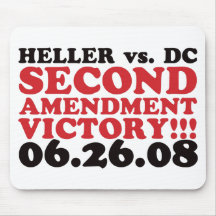 Heller v DC - 2nd Amendment Victory - Red Mousemats