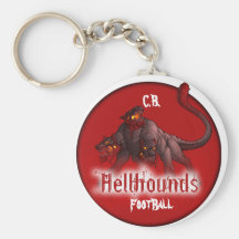 hellhoundslogo2, C.B., FootBall Keychain