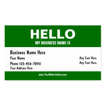 Hello Business Cards