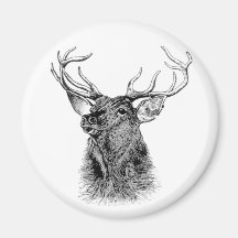 HELLO DEER REFRIGERATOR MAGNETS