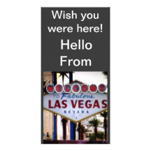 Hello From Las Vegas, Nevada Post Card Picture Card