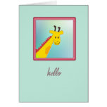 hello girafe cards