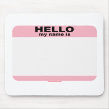 Hello my name is BLANK PINK copy Mousepads