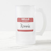 Hello My Name Is Ronnie (Red) Coffee Mug