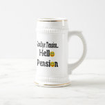 Hello Pension Retirement Gifts and T-shirts Coffee Mugs