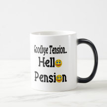 Hello Pension Retirement Gifts and T-shirts Coffee Mug