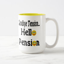 Hello Retirement Pension Mug