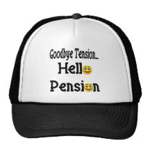 Hello Retirement Pension Trucker Hats