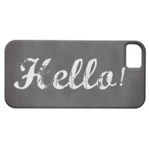 Hello! Trendy gray chalkboard casemate cases