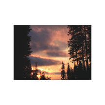 Hells Canyon Idaho Landscape Skyscape Waterscape Stretched Canvas Print