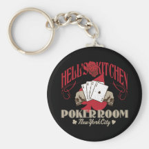 Hells Kitchen Poker Room, New York City Keychain