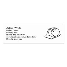 Helmet Hard hat Business Card Template