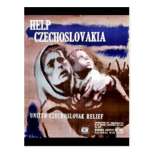Help Czechoslovakia Postcards