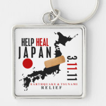 HELP HEAL JAPAN #3 KEY CHAINS