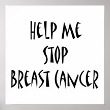 Help Me Stop Breast Cancer Print