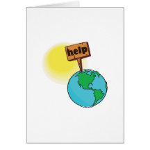 Help our Planet design Greeting Card