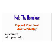 Help The Homeless Business Card Templates
