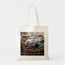 Hemsley's Dark Chocolate Cake Canvas Bags