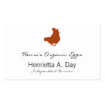 Hen [chicken, farmer, organic eggs] business card template