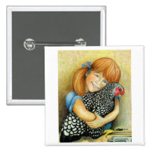 Hen Hugger Pin