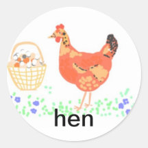 Hen stickers
