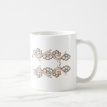 Henna Flower Chain Coffee Mug
