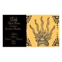 Henna Hand Business Card Template