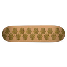 Henna Hand of Hamsa (Golden) Skateboard Decks