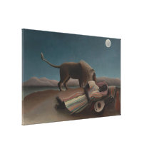 Henri Rousseau - The Sleeping Gypsy Gallery Wrap Canvas