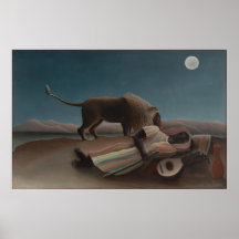 Henri Rousseau - The Sleeping Gypsy Poster