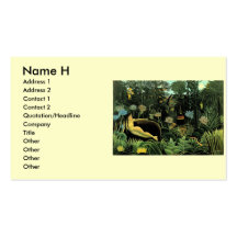 Henri Rousseau's The Dream (1910) Business Card