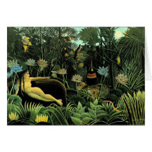 Henri Rousseau's The Dream (1910) Greeting Card
