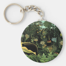 Henri Rousseau's The Dream (1910) Keychain