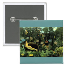 Henri Rousseau's The Dream (1910) Pinback Button