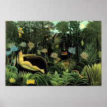 Henri Rousseau's The Dream (1910) Poster