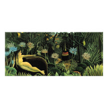 Henri Rousseau's The Dream (1910) Full Colour Rack Card