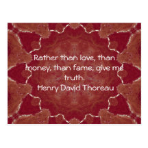 Henry David Thoreau Wisdom Quotation Saying Postcards