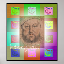 Henry VIII Pop Art Print