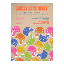 Hens Night Bachelorette Party Wedding Invite