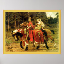 Heraldic Chivalry ~ Alphonse Mucha Print