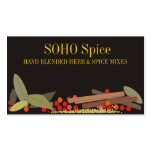 Herbs and spices cooking culinary biz cards business cards