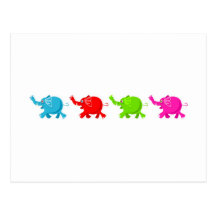 Herd of Elephants Post Card