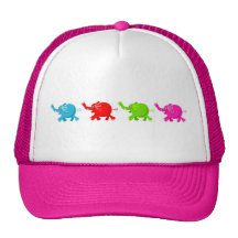 Herd of Elephants Trucker Hats