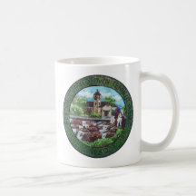 Herding cattle down Tennent Avenue 1950, Pinole CA Mug