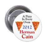 Herman Cain 2012 Pinback Buttons
