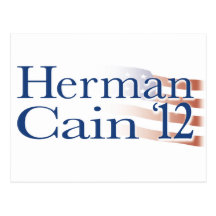 Herman Cain 2012 Postcard