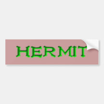 hermit auto sticker