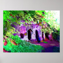 hermits cave, Derbyshire Print