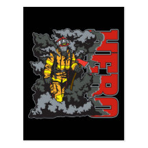 HERO Firefighter Postcards