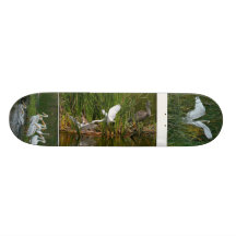 Heron, Egret & Pelicans Skateboard.